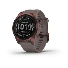 Смарт-часы Garmin Fenix 7S Sapphire Solar титановые темно-бронзовые со сланцево-серым ремешком