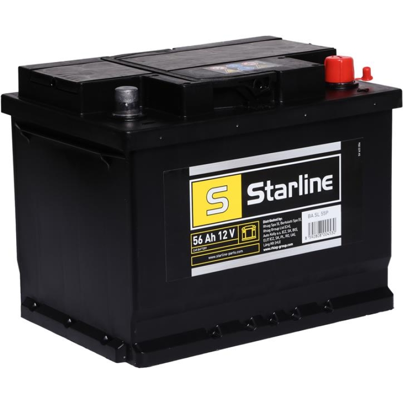 Аккумулятор Starline 12В 56А·ч 480А R+ (BA SL 55P)