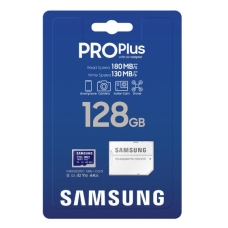 Samsung microSDXC 128GB C10 UHS-I R180/W130MB/s PRO Plus+ SD Memory Card