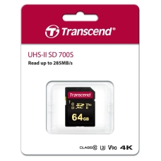 Карта пам'яті Transcend SD 64GB C10 UHS-II U3 R285/W220MB/s 4K