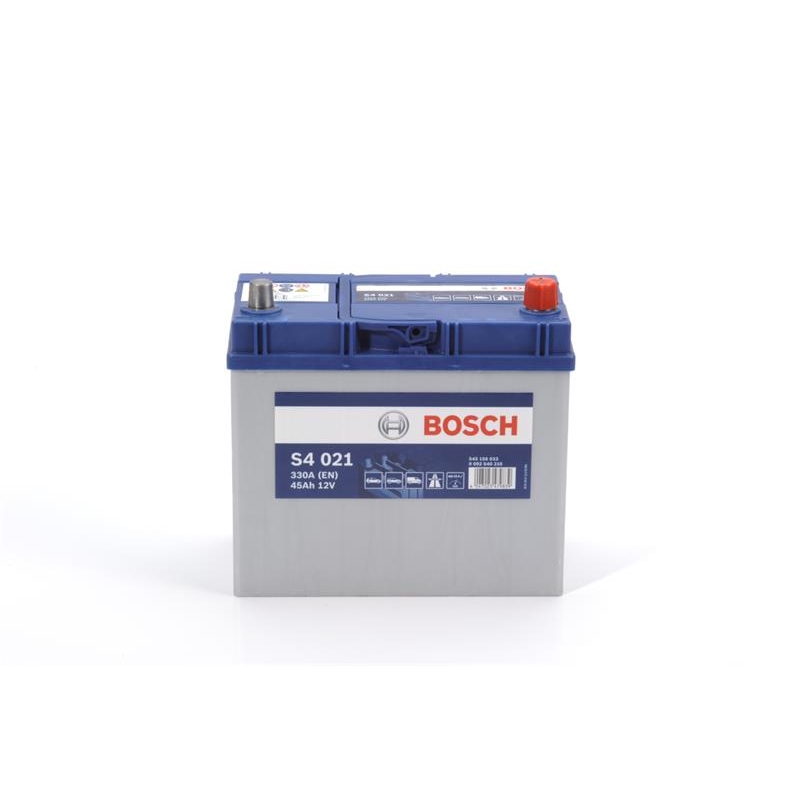 Аккумулятор Bosch S4 12В 45А·ч 330А R+ толстый конус (EN Euro) (0 092 S40 210)
