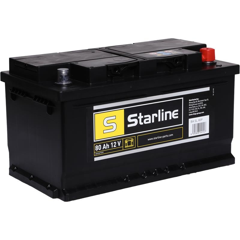 Аккумулятор Starline 12В 80А·ч 740А R+ (BA SL 80P)