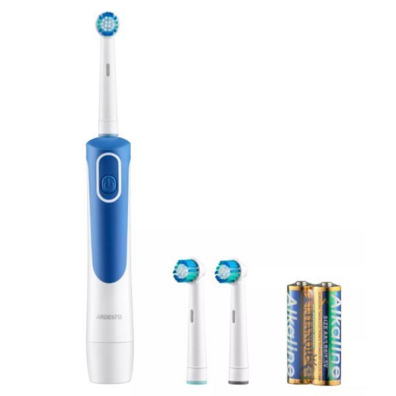 Electric toothbrush ARDESTO, ETB-I009WB, 4.5k oscillations/min, 3 nozzles, IPX4, white+blue