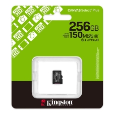 Карта пам'яті Kingston microSD 256GB C10 UHS-I A1 V10 R150MB/s