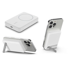 Аккумулятор портативный литий-ионный Power Bank Belkin 5000мА·ч, 7.5Вт, Magnetic, белый