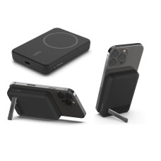 Аккумулятор портативный литий-ионный Power Bank Belkin 5000мА·ч, 7.5Вт, Magnetic, черный