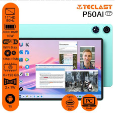 Планшет Teclast P50AI 11" 6ГБ, 128ГБ, 7000мА•год, Android, блакитний