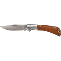 Folding knife TOPEX, 195mm, 80mm blade, lock, metal holder and wooden scales