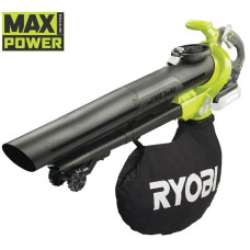 Повітродув-пилосос садовий акумуляторний Ryobi Max Power RBV36B 36В 238км/год мішок 45л 4.4кг без АКБ та ЗП