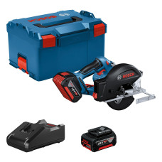 Пила дискова акумуляторна Bosch Professional GKM 18V-50 18В 2х5А·год 136мм 4250об/хв 2.2кг