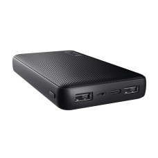 Аккумулятор портативный литий-ионный power bank Trust Primo ECO, 15000мА·ч, 2хUSB-A/USB-C, 15W, черный