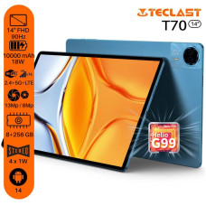 Планшет Teclast T70 14" 8ГБ, 256ГБ, LTE, 10000мА•год, Android, блакитний