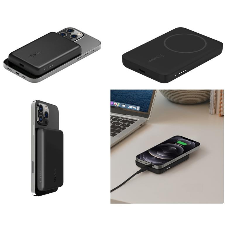 Portable Li-ion Power Bank Belkin 2500mAh, 7.5W, Magnetic, Black