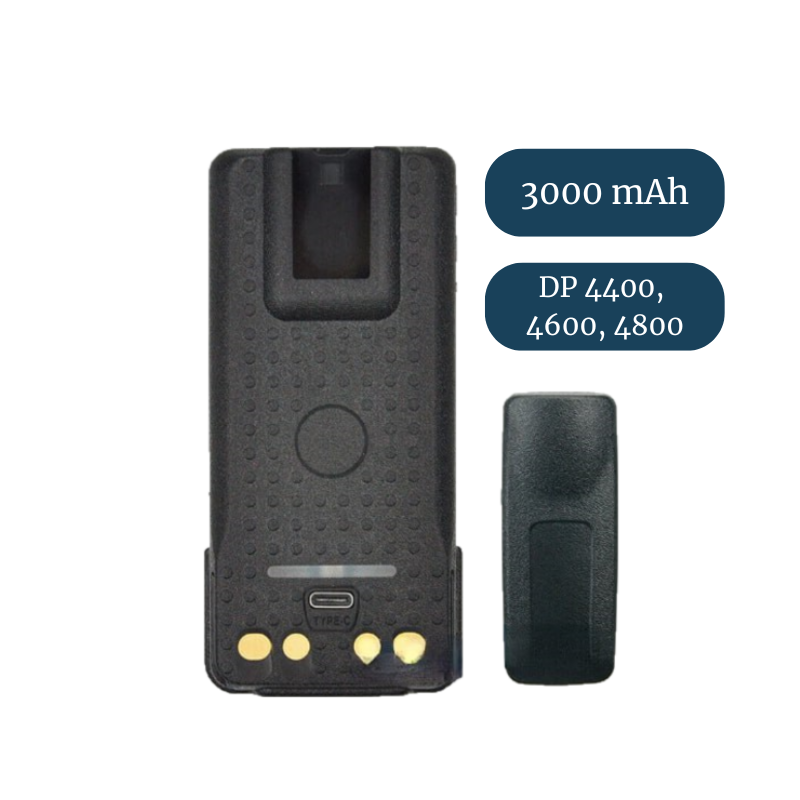 Аккумулятор для раций Motorola DP4400/4600/4800, PMNN4409BR (3000 mAh), type-c Premium