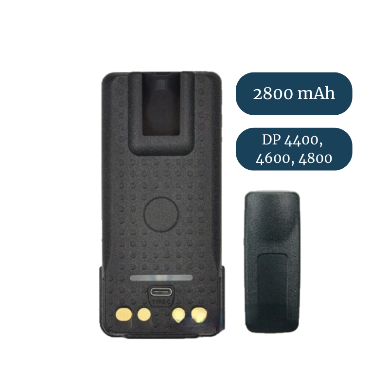 Аккумулятор для раций Motorola DP4400/4600/4800, PMNN4409BR (2800 mAh), type-c Premium