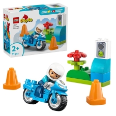 Конструктор LEGO DUPLO Town Синій поліцейський мотоцикл