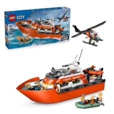 Конструктор LEGO City Рятувальний катер і гелікоптер берегової охорони