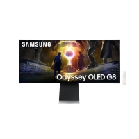 Monitor Samsung 34" Odyssey OLED G8 HDMI, DP, USB, Bluetooth, MM, OLED, 3440x1440, 0.3ms, HAS, FreeSync Premium Pro, CURVED