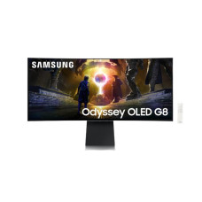 Монітор Samsung 34" Odyssey OLED G8 HDMI, DP, USB, Bluetooth, MM, OLED, 3440x1440, 0.3ms, HAS, FreeSync Premium Pro, CURVED