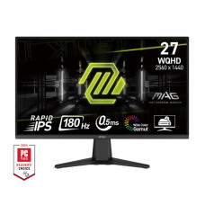 Монитор MSI 27" MAG 275QF 2xHDMI, DP, Audio, IPS, 2560x1440, 180Hz, 0.5ms, sRGB 101%, AdaptiveSync