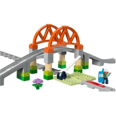 Конструктор LEGO DUPLO Town Додатковий набір. Залізничний міст і колії