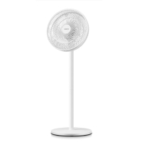 ARDESTO FN-B1140R Floor Fan, 40cm, 55W, electronic control, display, timer, remote control, round base, white