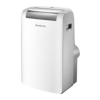 Mobile Air Conditioner Ariston Mobis Plus 10 20m2 on/off 10000BTU 3.1kW A/- R290 white
