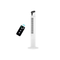 ARDESTO Tower Fan, 110cm, 50W, Remote Control, Display, Black and White