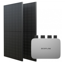 EcoFlow PowerStream Kit - 600W Microinverter and 2x400W Solar Panels