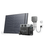 EcoFlow PowerStream Kit - 600W Microinverter + Delta Pro Power Station and 2x400W Solar Panels