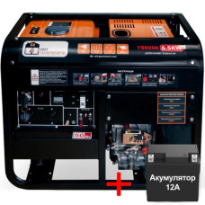 Генератор Дизельный Y8000K 6.5KW 220V+380V - Обмотка Медь Мир Генераторов