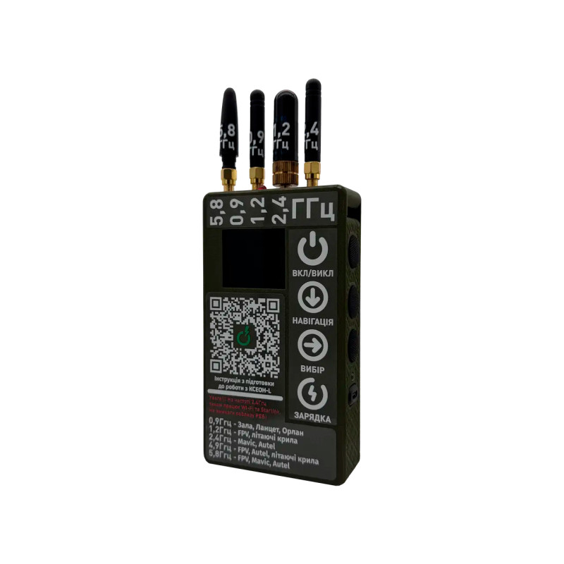 Детектор дронов 0.9, 1.2, 2.4, 4.9 – 6.0 Ghz MDDSR1 «Ксеон-L»