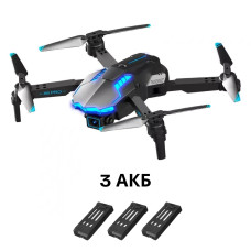 Квадрокоптер X6 Pro 4K с HD камерою, 8-12 хвилин, 100 м, - дитячий дрон з функцією FPV та утриманням висоти, 3 аккумулятори