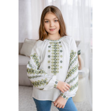 Біла вишиванка для дівчинки , арт. 4365