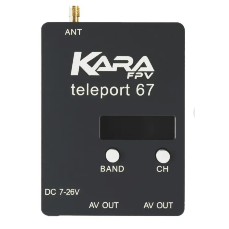 Видеоприёмник (VRX) KaraFPV Teleport67 6.1G-7.2G (RX6704)