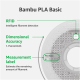 PLA Basic Filament (пластик) для 3D-принтера Bambu Lab, 1 кг, 1,75 мм, розовый