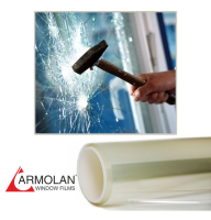 Ударостійка броньована Armolan Safety 4mil (100мкм), ширина 1,52м, довжина: на відріз захисна плівка на вікна та двері (1 м.кв./0.66 пог.м.)