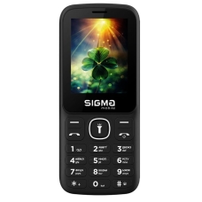 Телефон X-style 242 LUCKY black (2,4/2500/Type-C/bright torch)